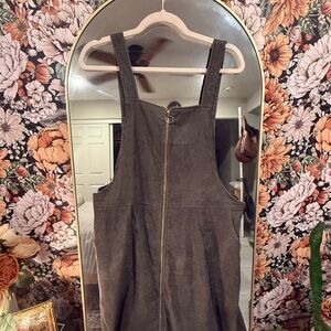 Brown Corduroy Jumper Dress